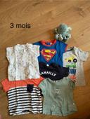 Lot 6 tee shirt 3 mois