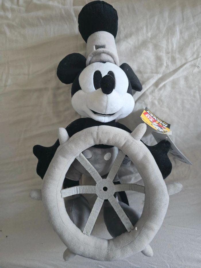 peluche mickey steamboat 90 ans - photo numéro 1