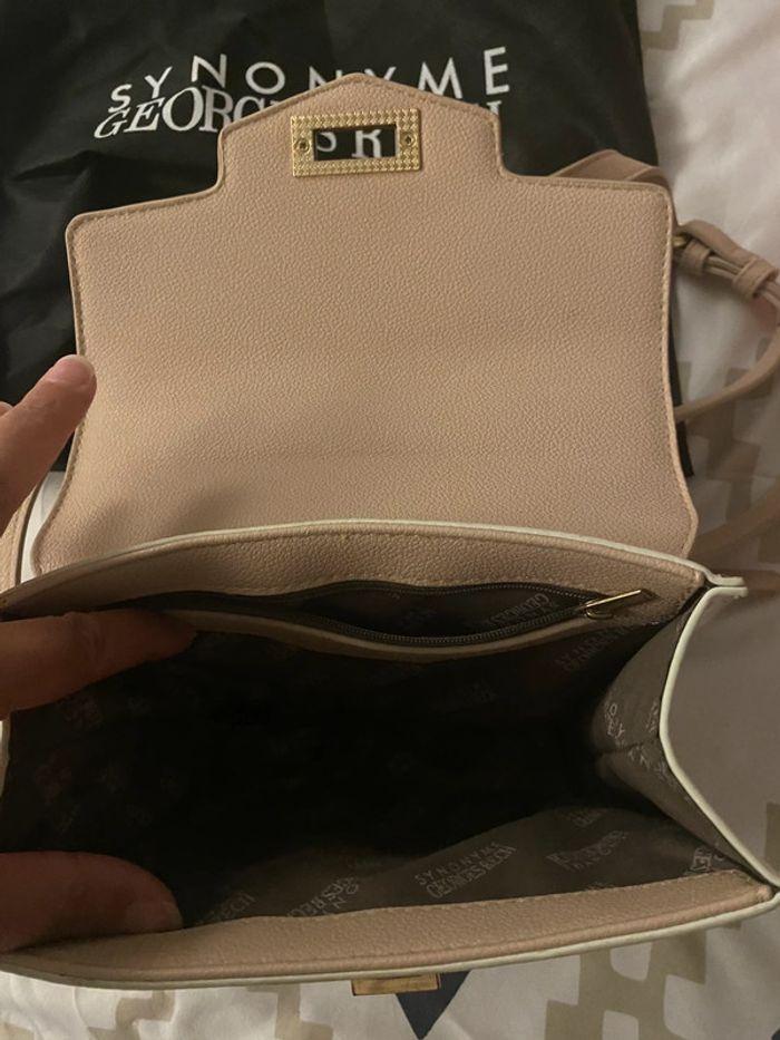 Petit sac Georges rech rose pale et beige - photo numéro 7