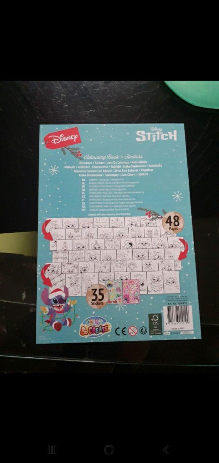 Livre de coloriage stitch et stickers - photo numéro 3