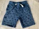 Short en coton bleu marine