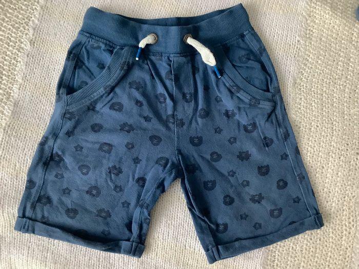 Short en coton bleu marine - photo numéro 1