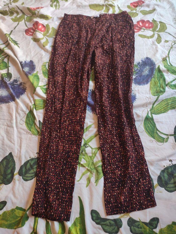 Pantalon léger imprimé Promod Taille 38 - photo numéro 1