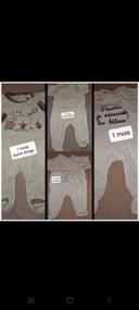 Lot 4 pyjama garçon 1 mois