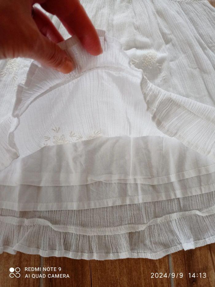 Robe blanche détail broderies et dentelle Tape a l'oeil 5 ans - photo numéro 4