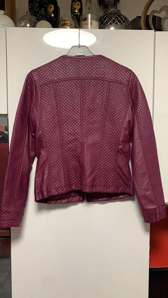 Blouson similicuir Magenta - photo numéro 4