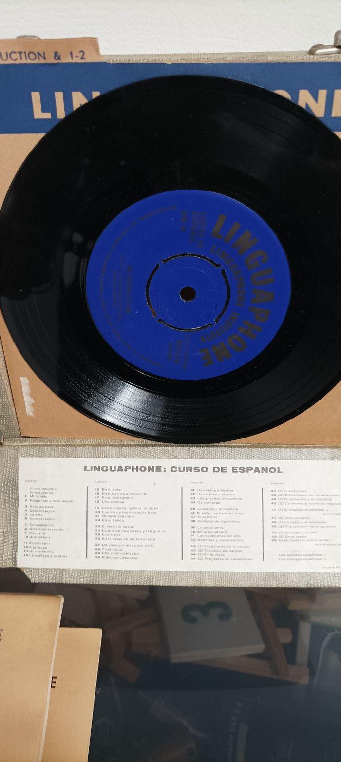 Vintage Linguaphone avec livret et disques 45 tours bon état - photo numéro 4