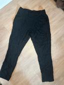 Pantalon fluide noir femme