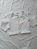 Gilet blanc de cérémonie taille 3 ans