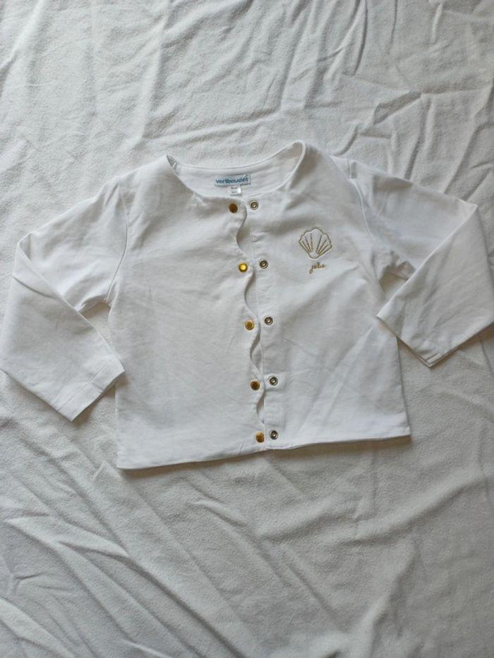 Gilet blanc de cérémonie taille 3 ans - photo numéro 1