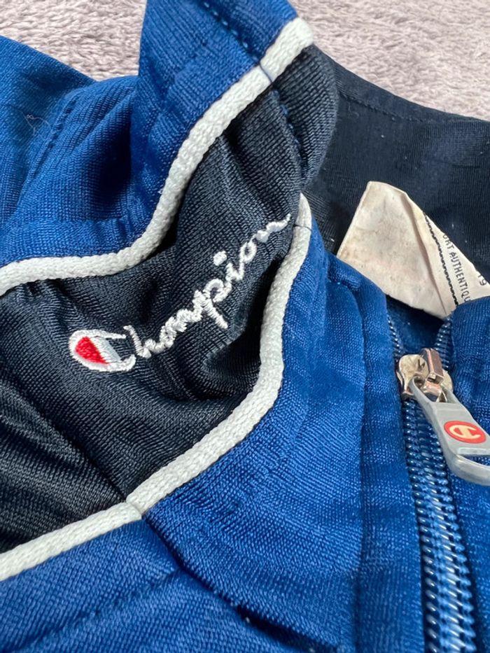 👕 Veste de Sport Champion Vintage 00’s logo brodé Bleu Marine Taille XXL 👕 - photo numéro 11