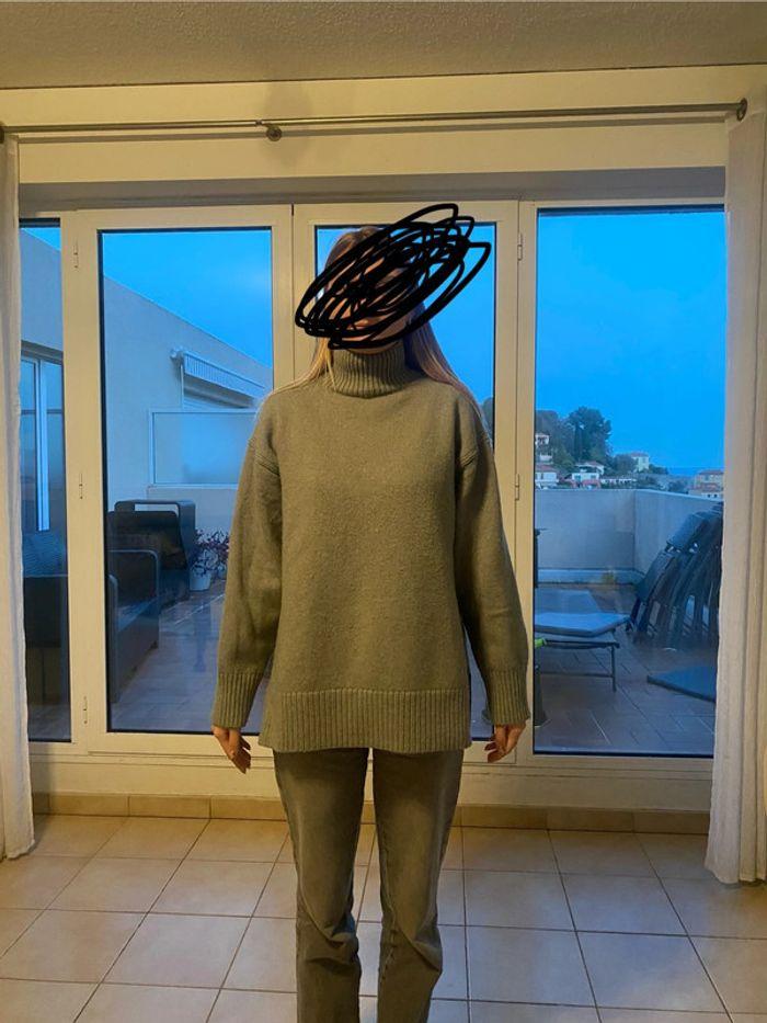 Pull col roulé H&M gris - photo numéro 5