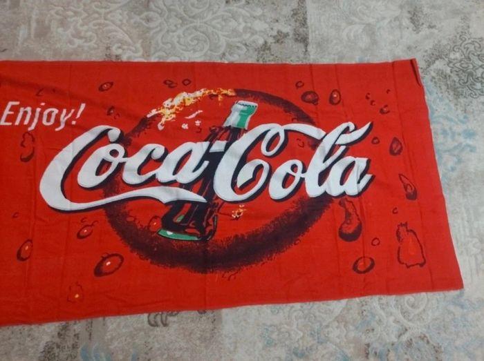 🔥🔥Superbe serviette de plage  coca cola neuf taille 70×150 cm🔥🔥 - photo numéro 3