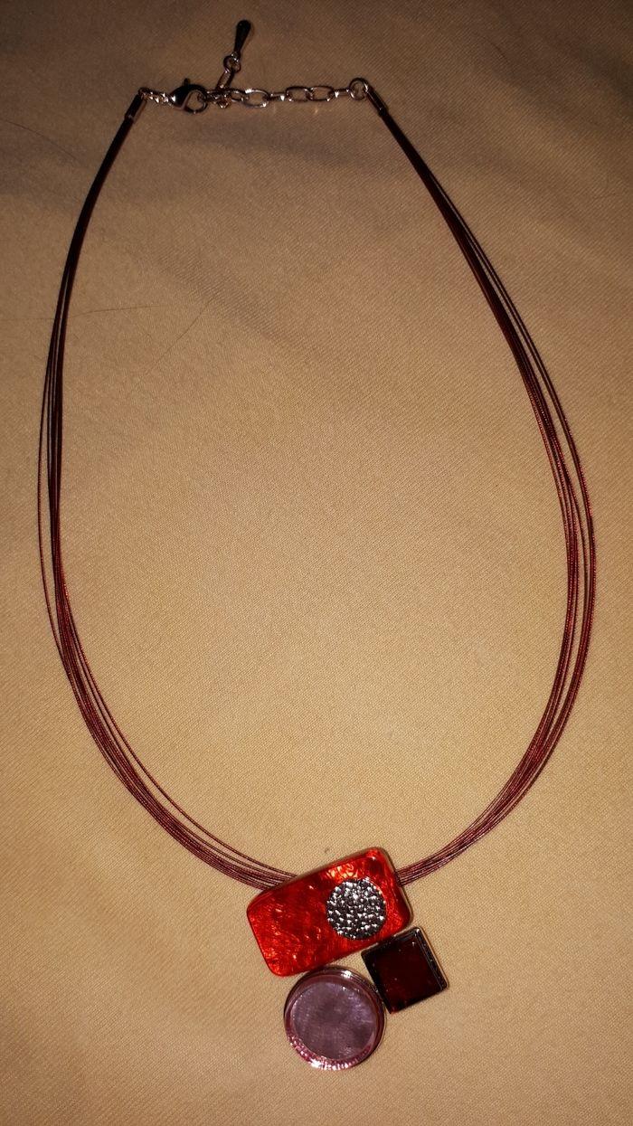 Collier en pâte de verre - photo numéro 2