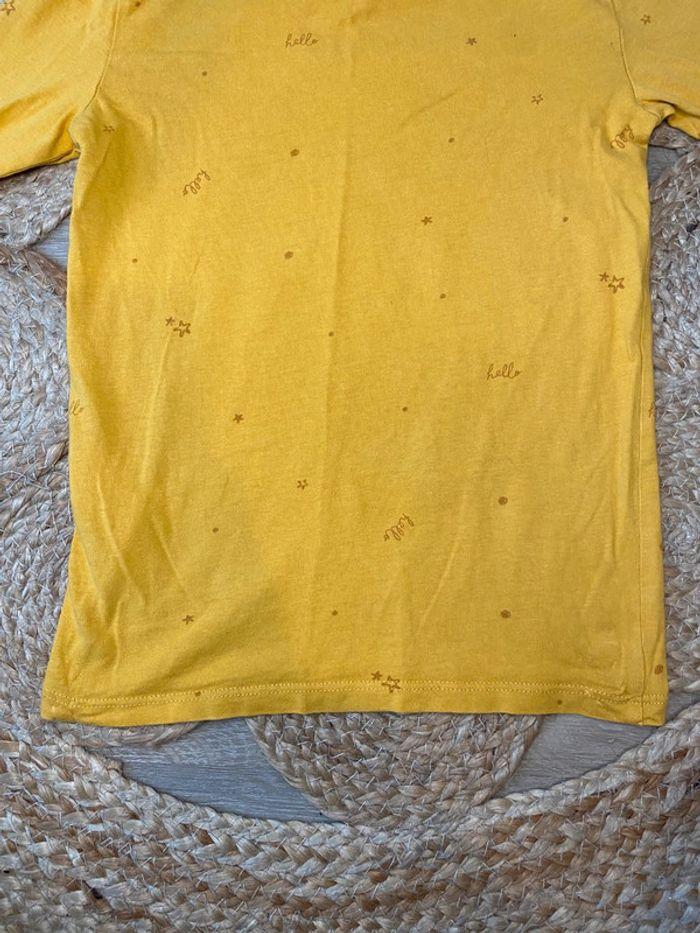 T-shirt manches longues jaune moutarde Gémo taille 8 ans - photo numéro 6