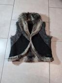 Gilet fausse fourrure