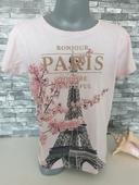 Teeshirt Paris rose Taille 8 ans