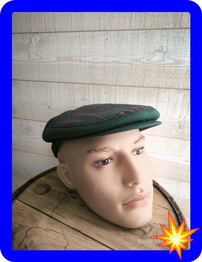 Casquette plate vintage motif tartan Météo GTI taille 57 - photo numéro 3