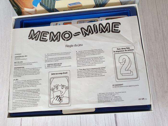 Memo-mime – Jeu de société Vintage 1993 – MB jeux - complet - photo numéro 2