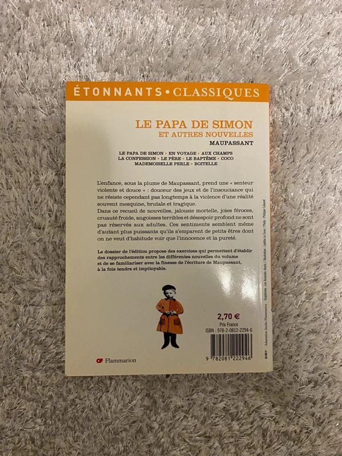 Livre : Le papa de Simon et autres nouvelles - photo numéro 2