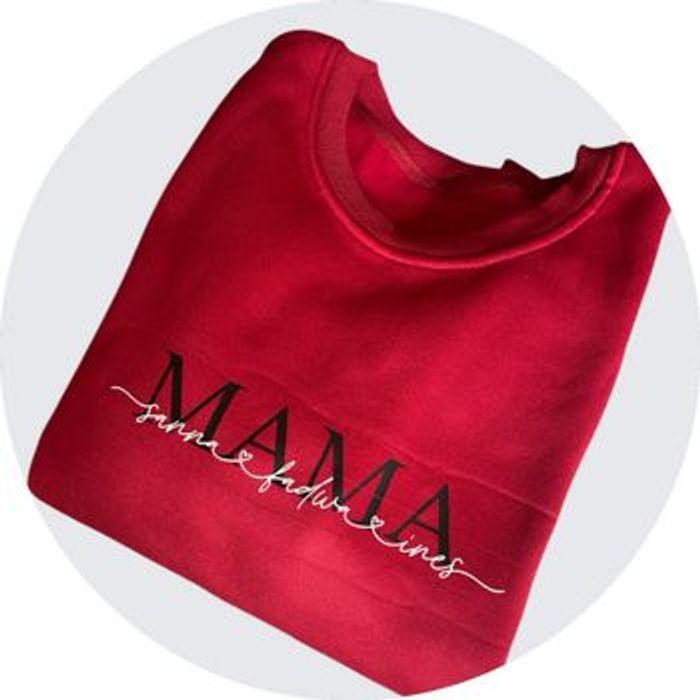 Sweat-shirt sans capuche MAMA personnalisé