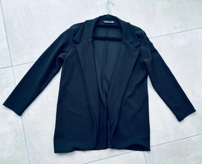 Magnifique veste blazer en crêpe noire Boohoo neuve - photo numéro 1