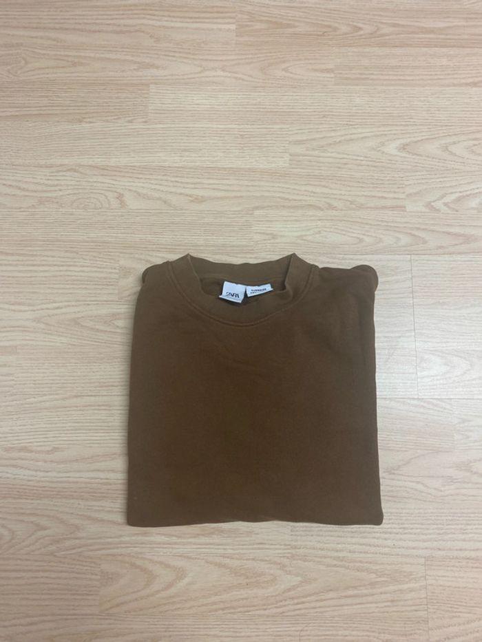 Sweat Marron Zara taille s - photo numéro 1