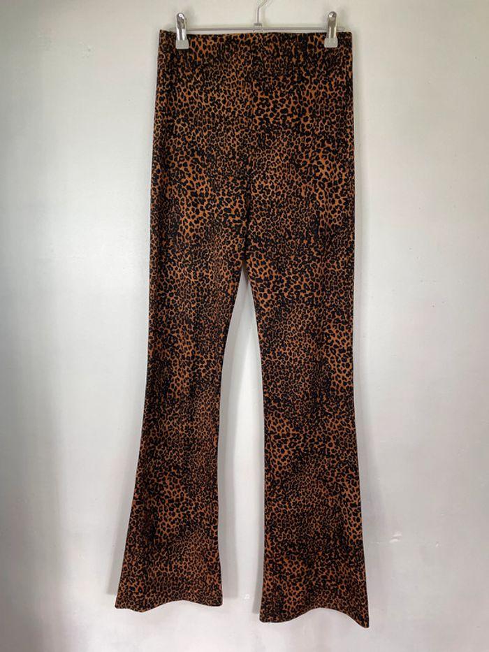 Pantalon pattes d'eph léopard - photo numéro 1