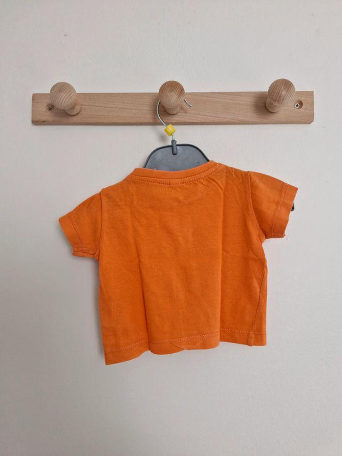 T-shirt manches courtes bébé garçon Orange 3 mois Sans Marque - photo numéro 5