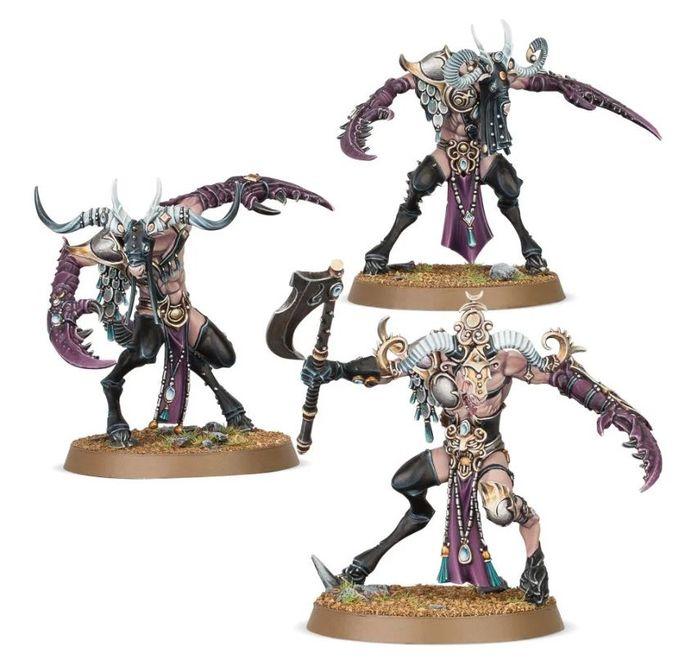 3x Slaangor Fiendbloods / Slaangors Sanguivores - Hedonites of Slaanesh - photo numéro 1