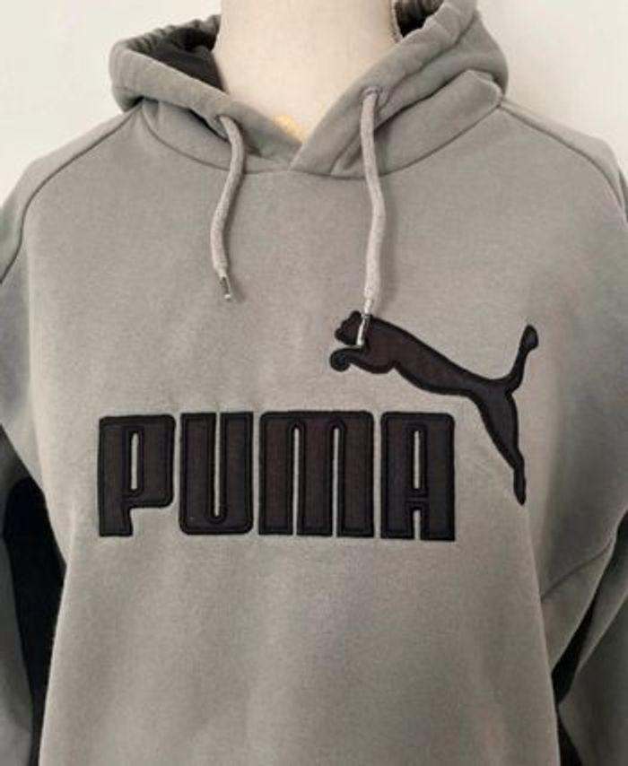 Pull à capuche Puma gris et noir taille M/38 - photo numéro 3