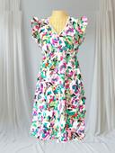 Jolie robe midi multicolore col brodé T36/38