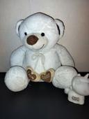 Peluche ours blanc