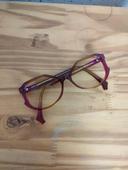 Lunettes originale orange et rose monture plastique