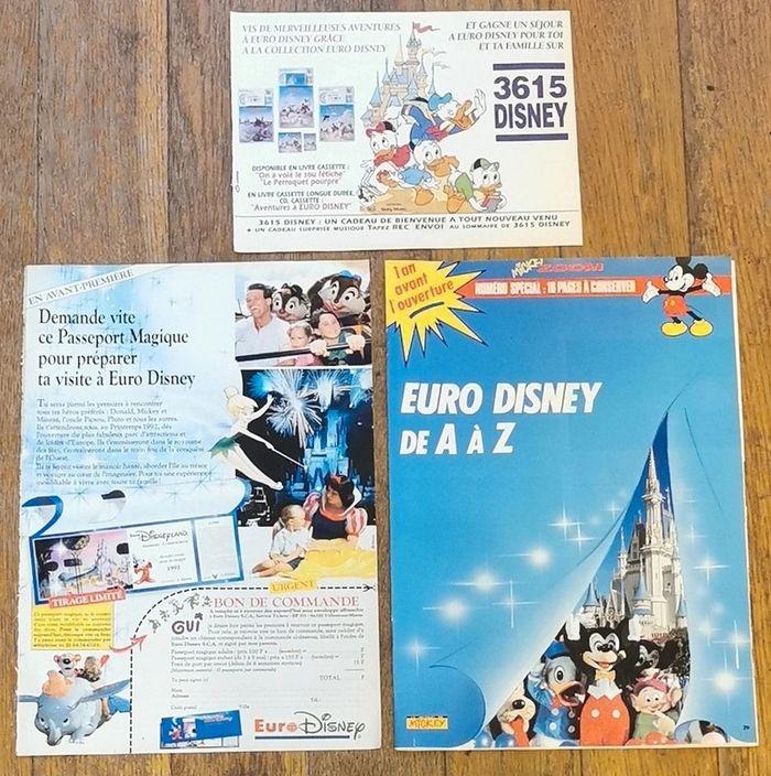 Lot euro disney articles + publicités - photo numéro 1