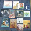 13 livres petite enfance : une si petite graine, la petite souris , cache Lune, mini heros, Farouj, ptite poule+ 7 livres ecole des max