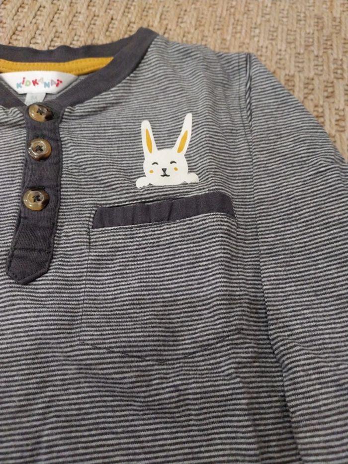 T-shirt manches longues avec lapin 🐰 - photo numéro 2