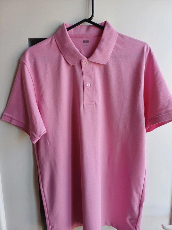 Polo rose uniqlo L - photo numéro 1