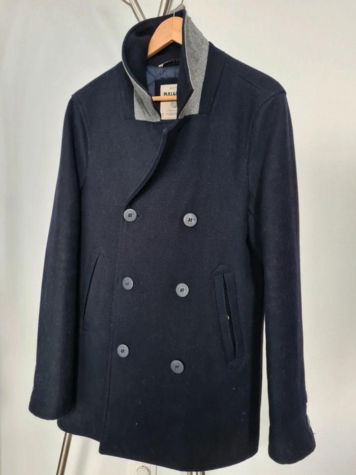 Manteau 3/4 Caban Homme Bleu Marine S - photo numéro 1