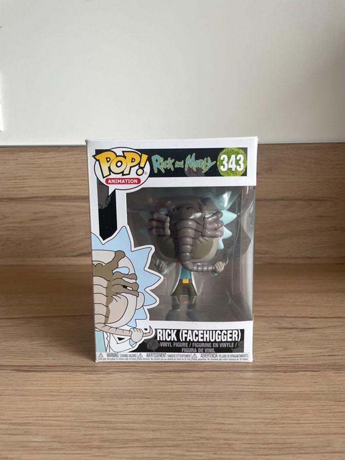 Figurine Funko Pop Rick et Morty : Rick (Facehugger) 343 - photo numéro 1