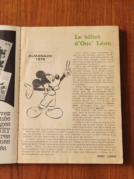 le journal de Mickey Almanach 1976 - vintage - photo numéro 3