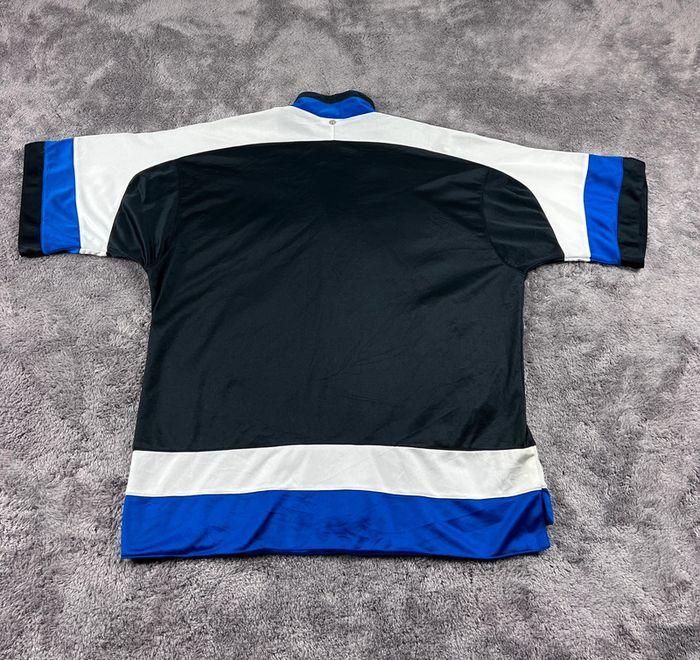 👕 Veste de Sport Champion USA Rare Vintage 90’s 00’ logo brodé Noir - Bleu Marine Taille M 👕 - photo numéro 2