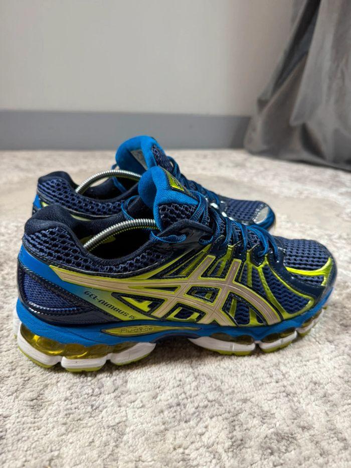 Asics Gel Nimbus 15 Blue & Green Running - photo numéro 3