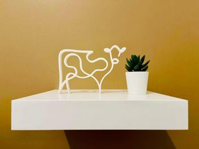 Vache 🐮 Décoration style minimaliste - Eco-responsable 🌽 - photo numéro 2