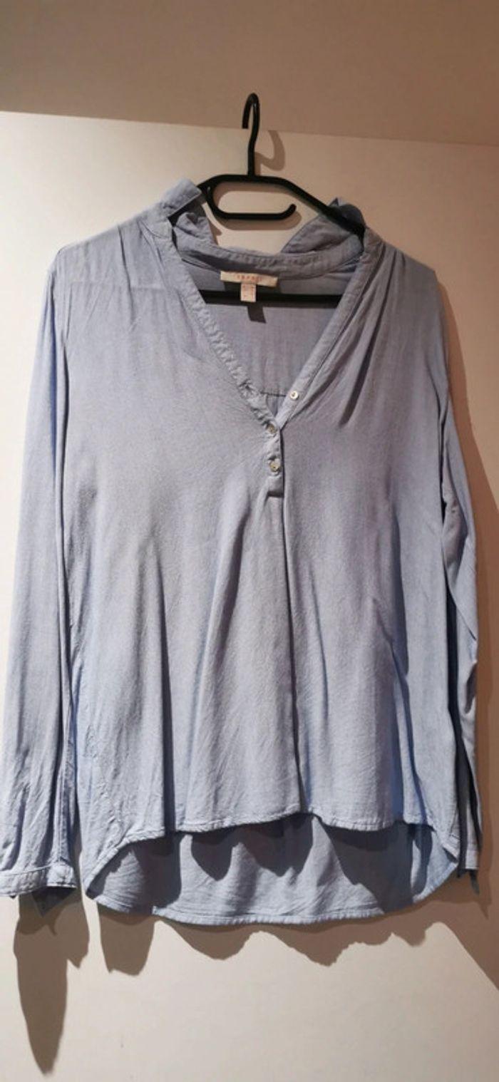 Chemise esprit T38 bleue ciel - photo numéro 1