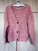 Gilet tricot rose 8 ans Zeeman