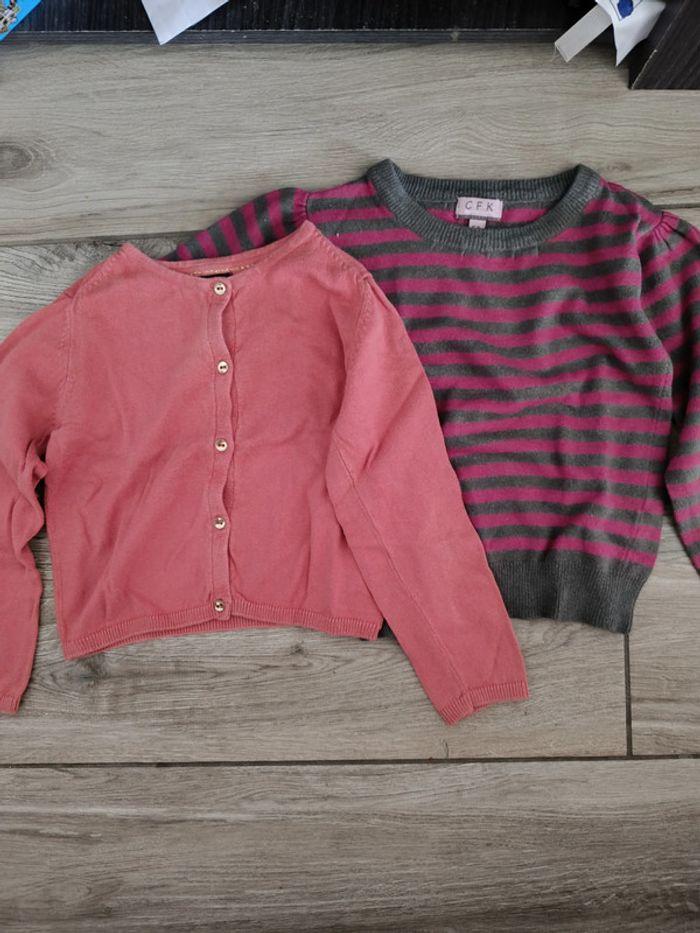 Lot de 1 pull et 1 gilet 6 ans fille - photo numéro 2