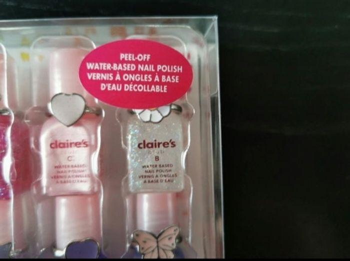 Vernis claire's avec bagues assorties - photo numéro 4