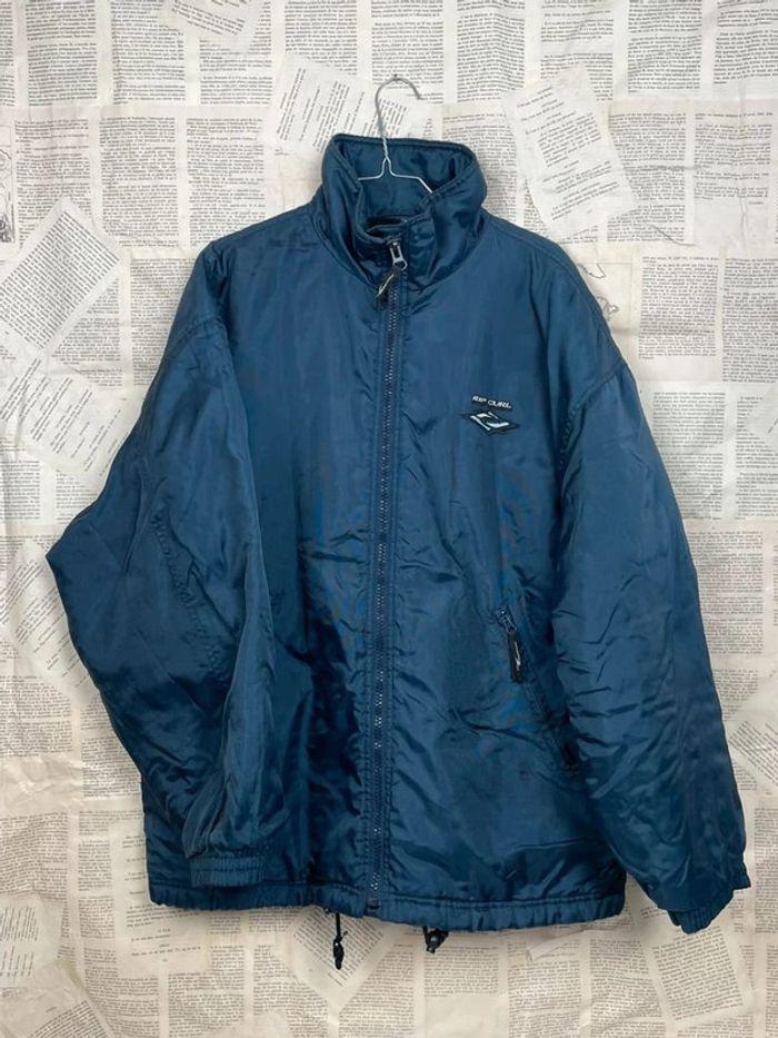 Veste Harrington ripcurl vintage brodé y2k bleu - photo numéro 2