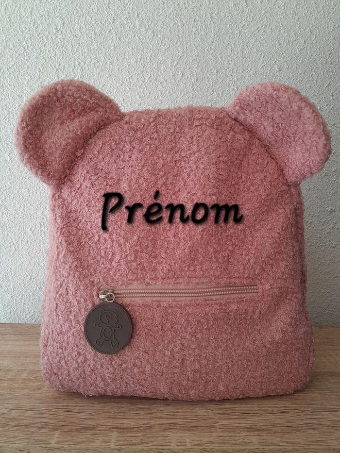 Sac à dos Ourson rose à personnaliser - photo numéro 1